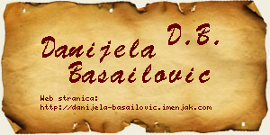 Danijela Basailović vizit kartica
